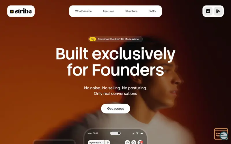 Screenshot of Stribe