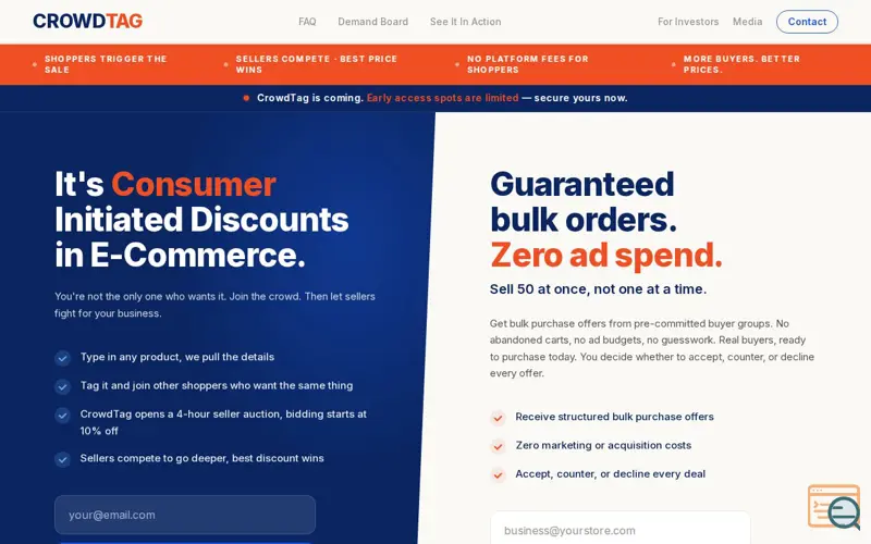 Screenshot of CrowdTag