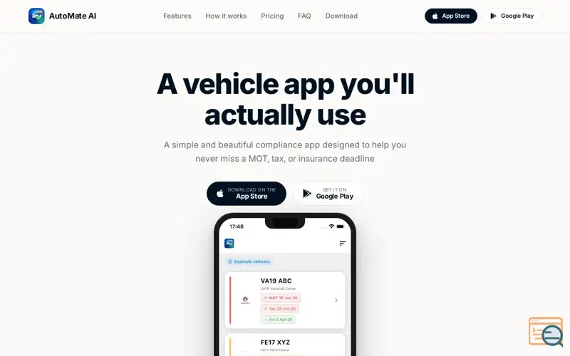 Screenshot of Automate AI
