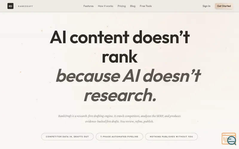 Screenshot of RankDraft