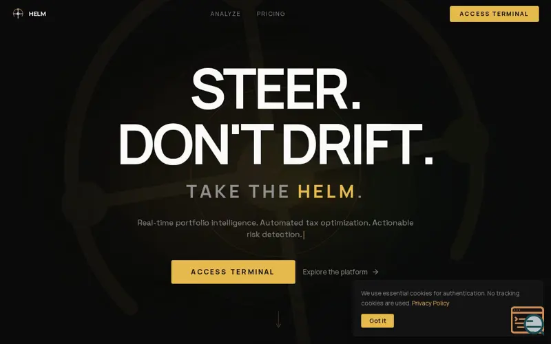 Screenshot of Helm Terminal