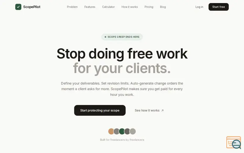 Screenshot of ScopePilot