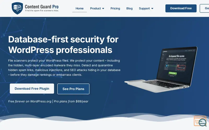 Screenshot of Content Guard Pro