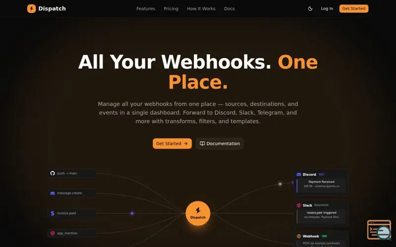 Screenshot of Dispatch