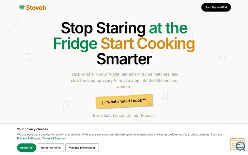 Screenshot of Stovah