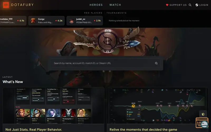 Screenshot of Dotafury