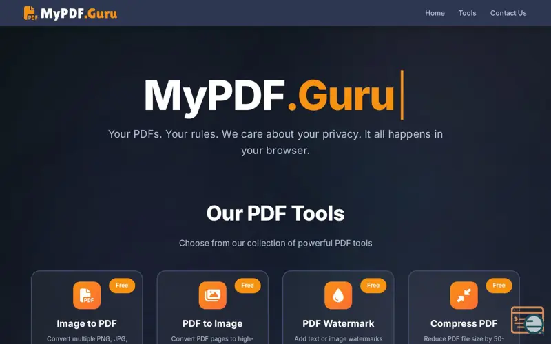 Screenshot of MyPDF.Guru