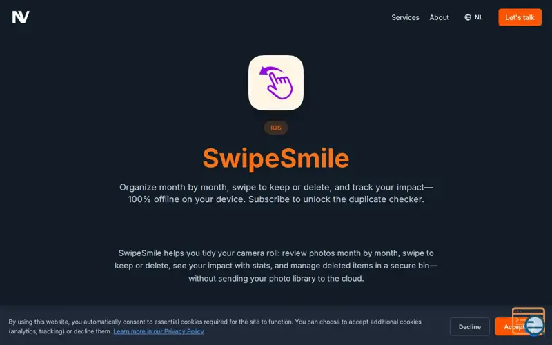 Screenshot of SwipeSmile - Photo & Video