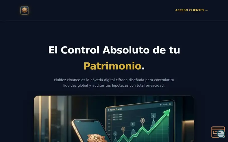 Screenshot of Fluidez Finance