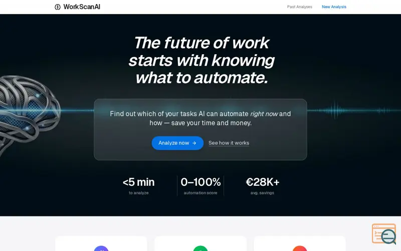 Screenshot of WorkScanAI