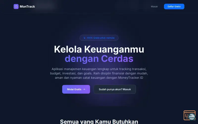 Screenshot of Money Tracker