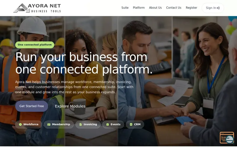 Screenshot of Ayora Net