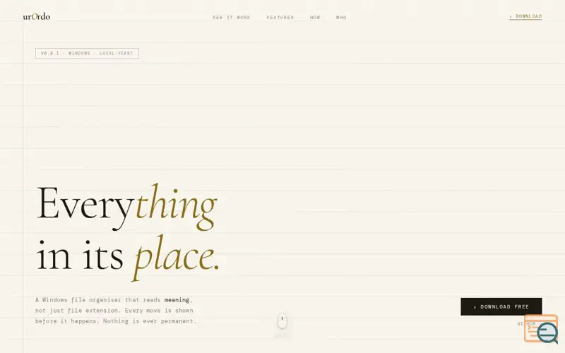 Screenshot of urordo 