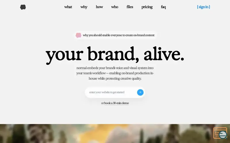 Screenshot of normal