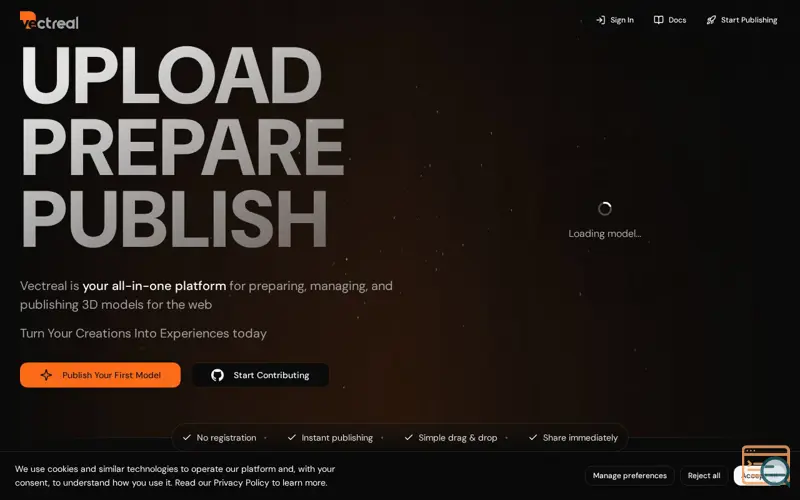 Screenshot of Vectreal