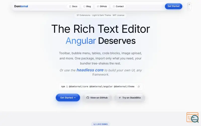 Screenshot of Domternal