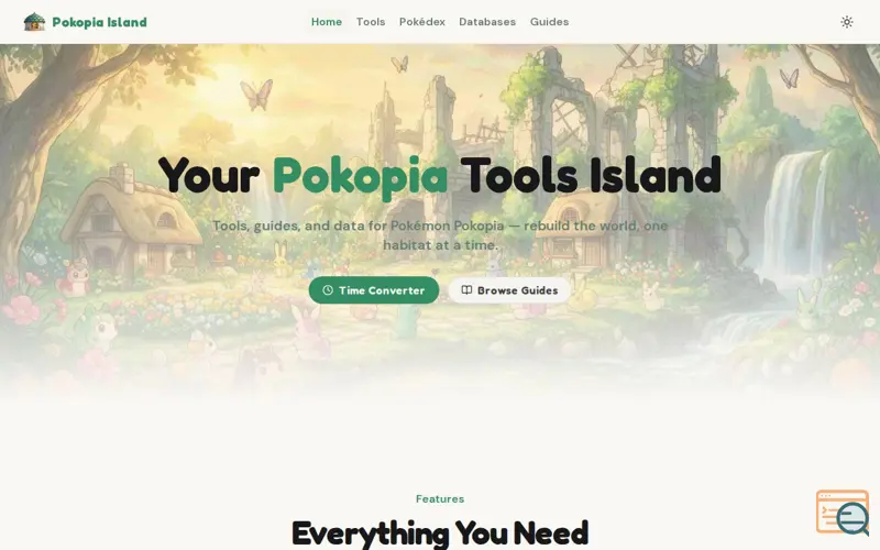 Screenshot of Pokopia Island