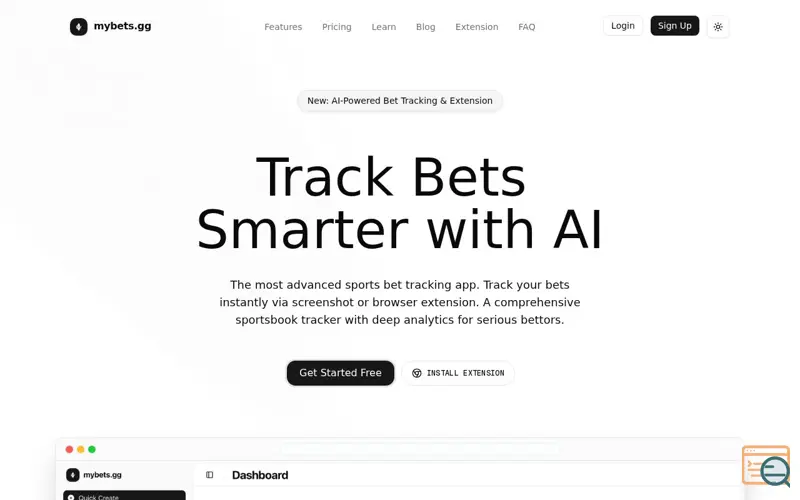Screenshot of Mybets.gg - Sports Bet Tracker