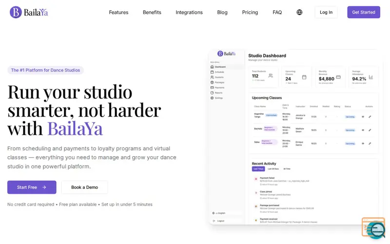 Screenshot of BailaYa