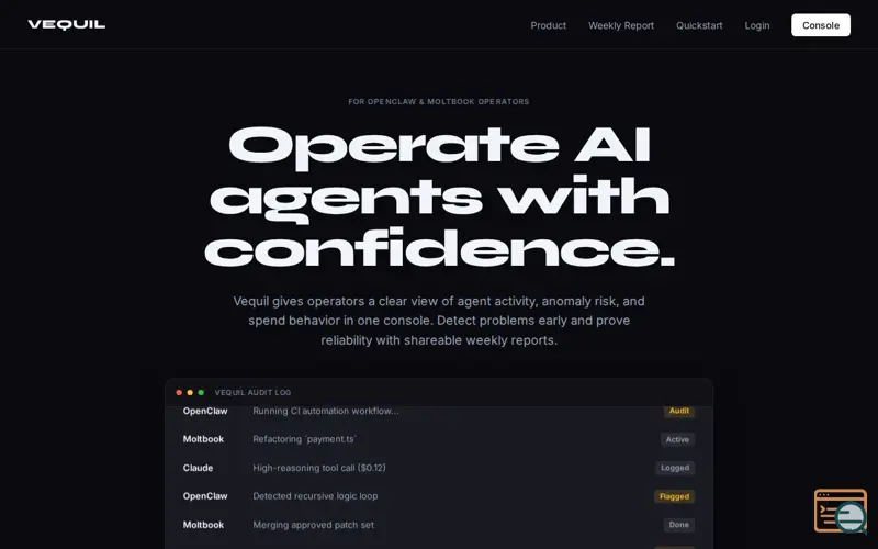 Screenshot of Vequil