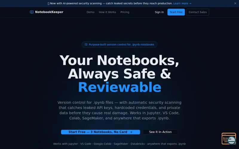 Screenshot of NotebookKeeper