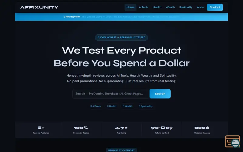 Screenshot of AffixUnity