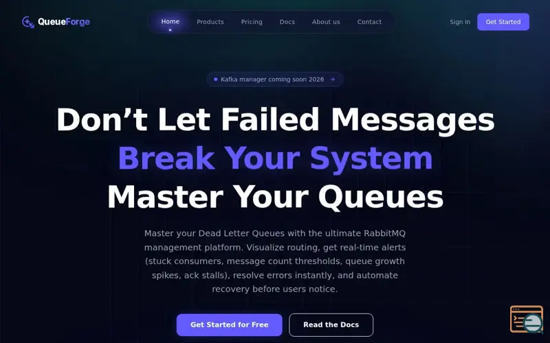 Screenshot of QueueForge