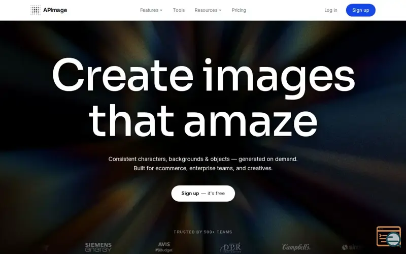 Screenshot of APImage