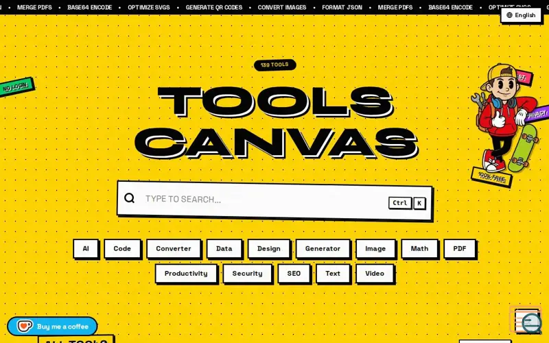 Screenshot of ToolsCanvas