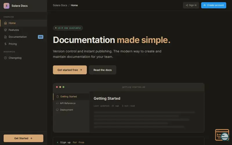 Screenshot of SolaraDocs - Document collaboration