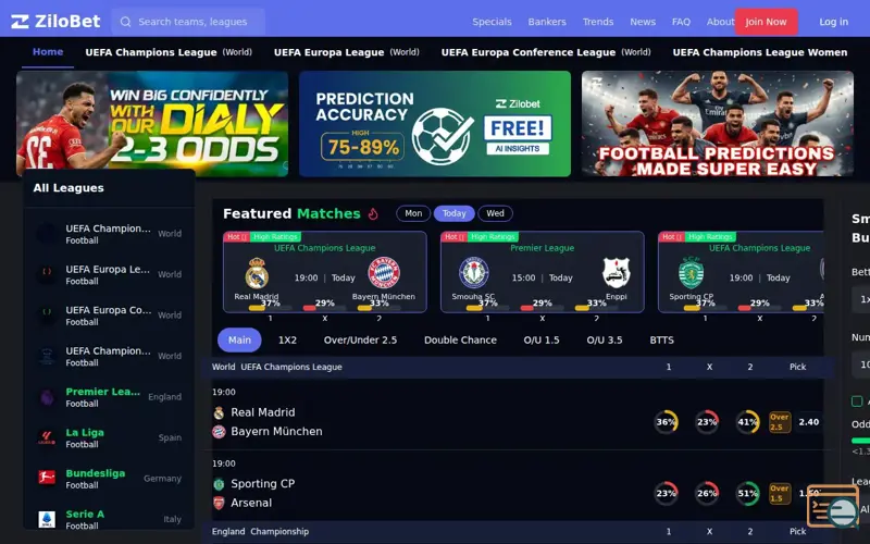 Screenshot of ZiloBet