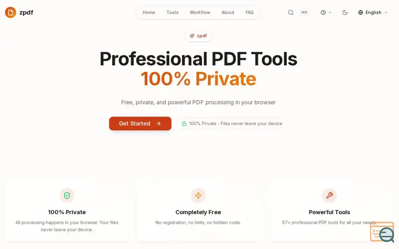 Screenshot of zPDF 118 Tools & PDF Workflow Automation
