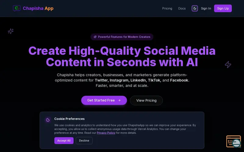 Screenshot of Chapisha App