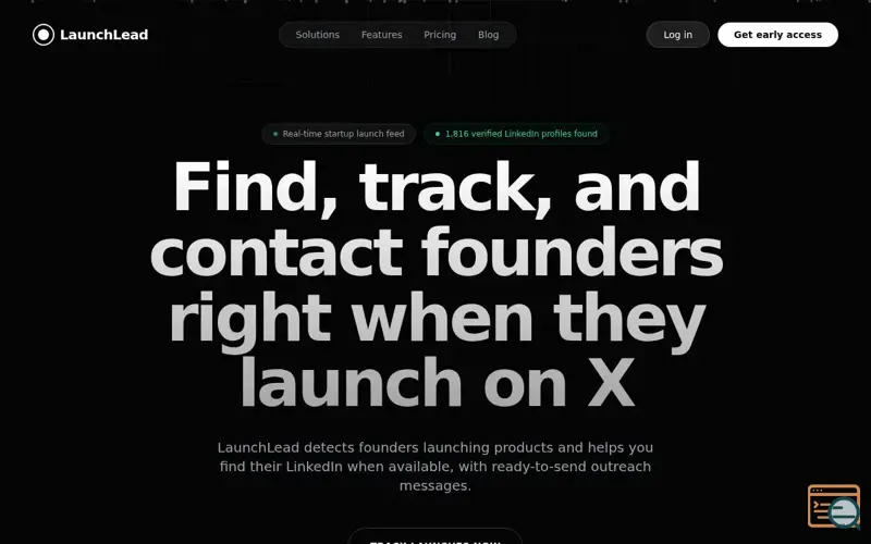 Screenshot of LaunchLead