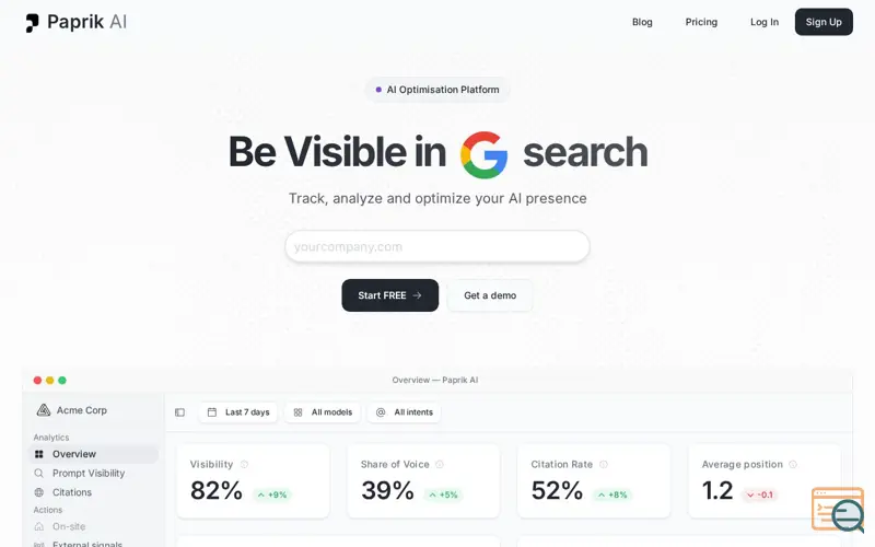 Screenshot of Paprik