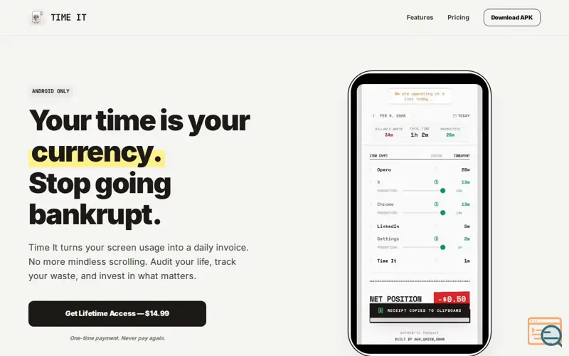 Screenshot of Time It