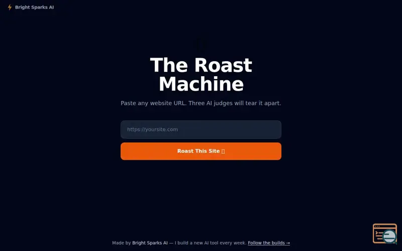 Screenshot of The Roast Machine