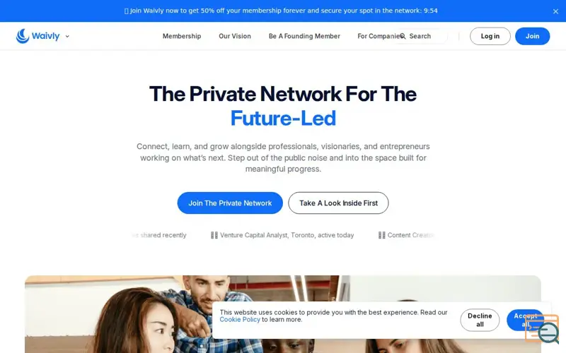 Screenshot of Waivly Roadmap - Digital To Physical