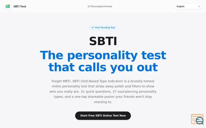 Screenshot of SBTI – Brutally Honest Personality Test