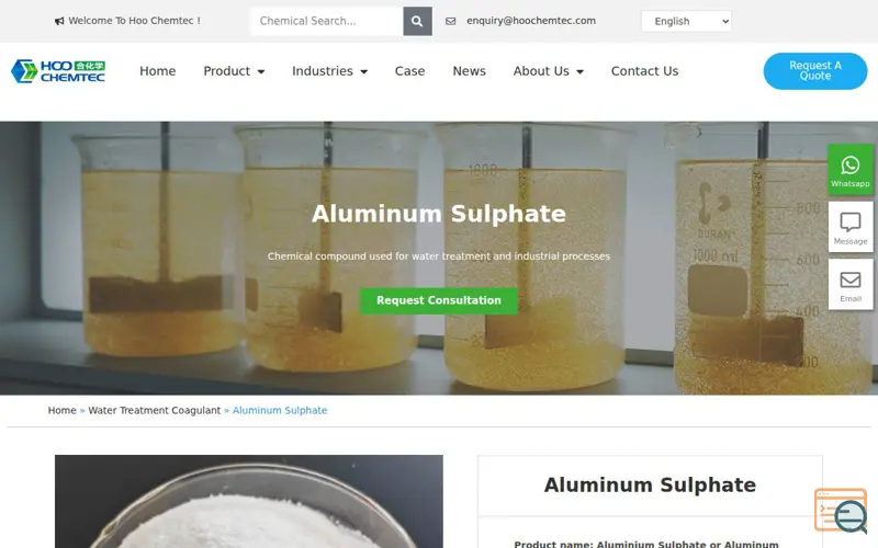 Screenshot of Hoo Chemtec