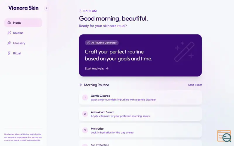 Screenshot of Vianora Skin