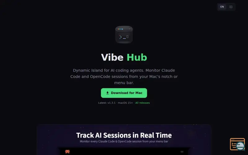 Screenshot of Vibe Hub