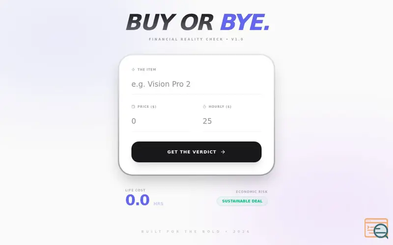 Screenshot of BuyOrBye!