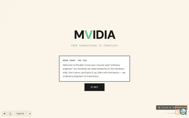 Screenshot of A game where you build a GPU