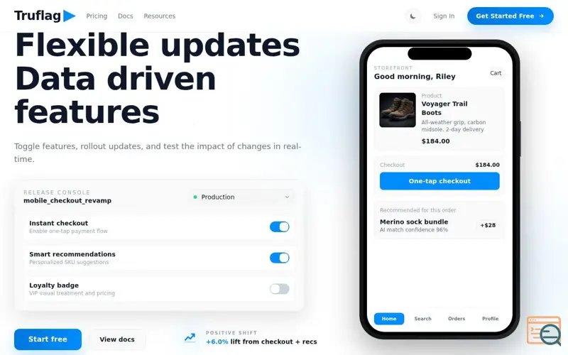 Screenshot of Truflag