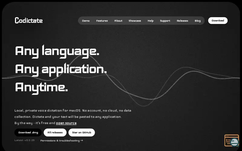 Screenshot of Codictate 2