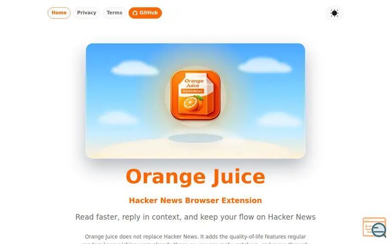 Screenshot of Orange Juice