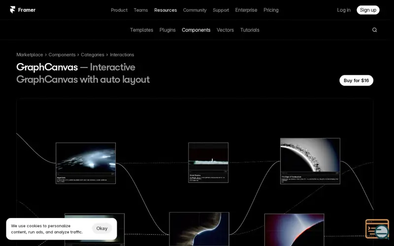 Screenshot of GraphCanvas for Framer