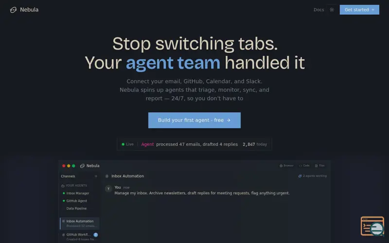 Screenshot of Nebula