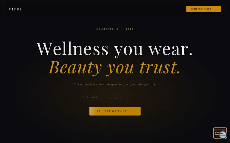 Screenshot of Vitul: Health You Wear. Style You Love